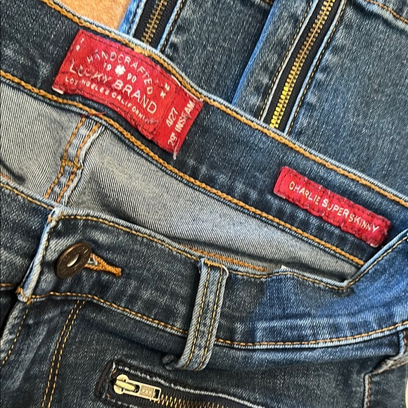 Lucky Brand Charlie Super Skinny Blue Jeans - Picture 2 of 6